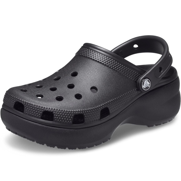 CROCS new Black Platform Clogs Unisex 

w8m6
W9m7
W10/m8 - Picture 6 of 9